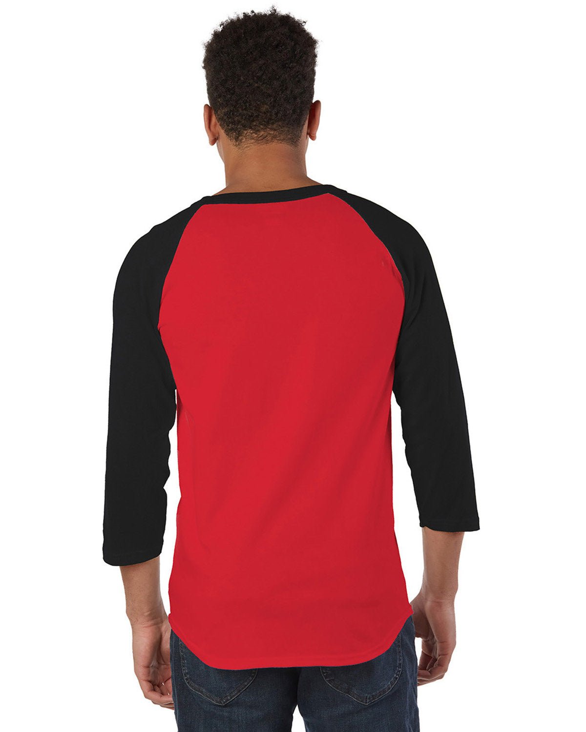 T1397-Champion-SCARLET/ BLACK-Champion-T-Shirts-2