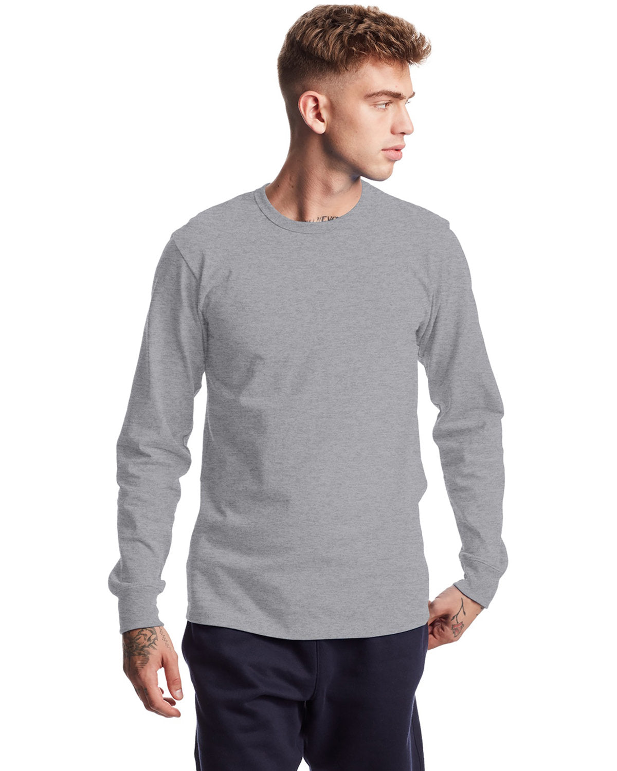 T453-Champion-OXFORD GRAY-Champion-T-Shirts-1