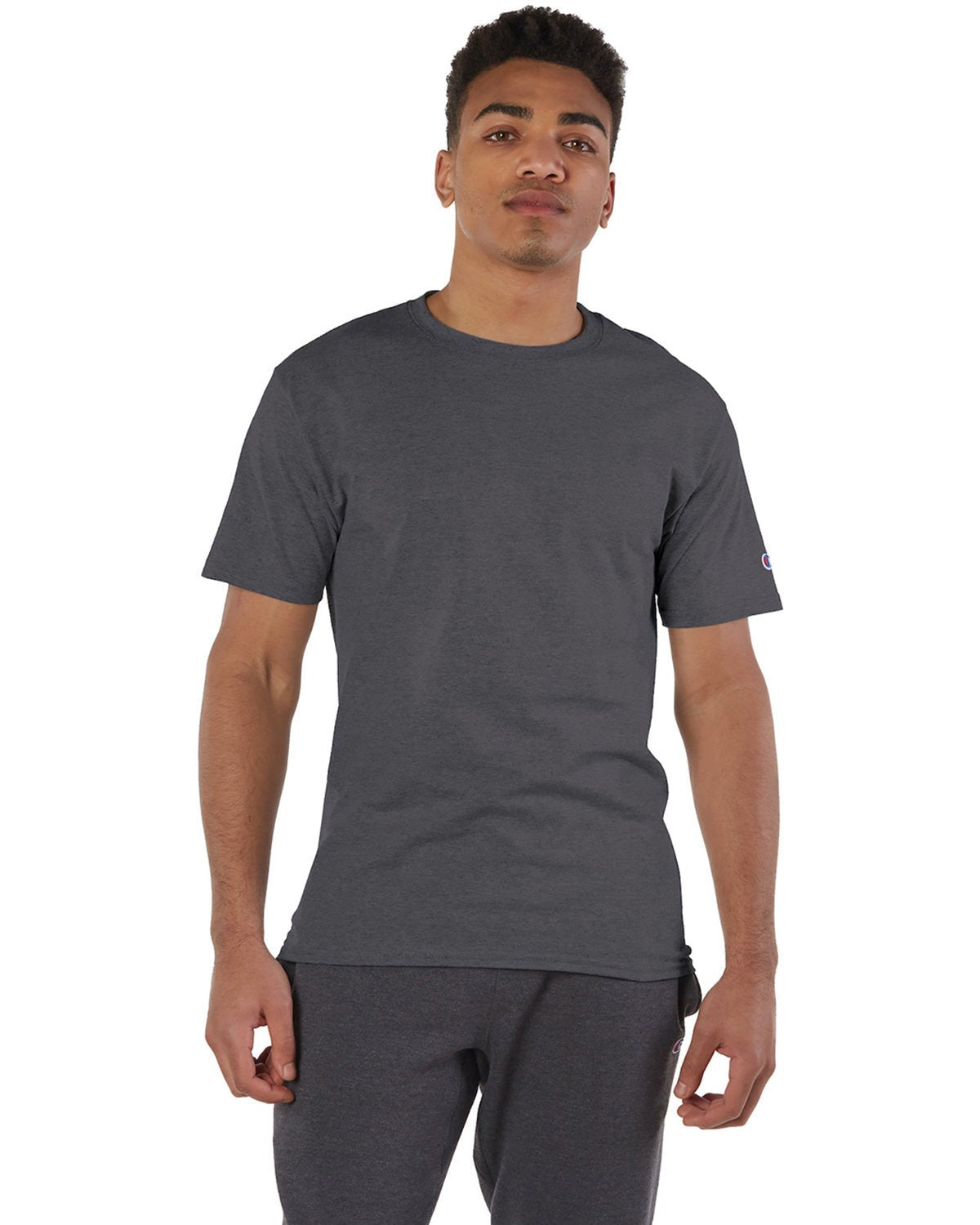 T525C-Champion-CHARCOAL HEATHER-Champion-T-Shirts-1