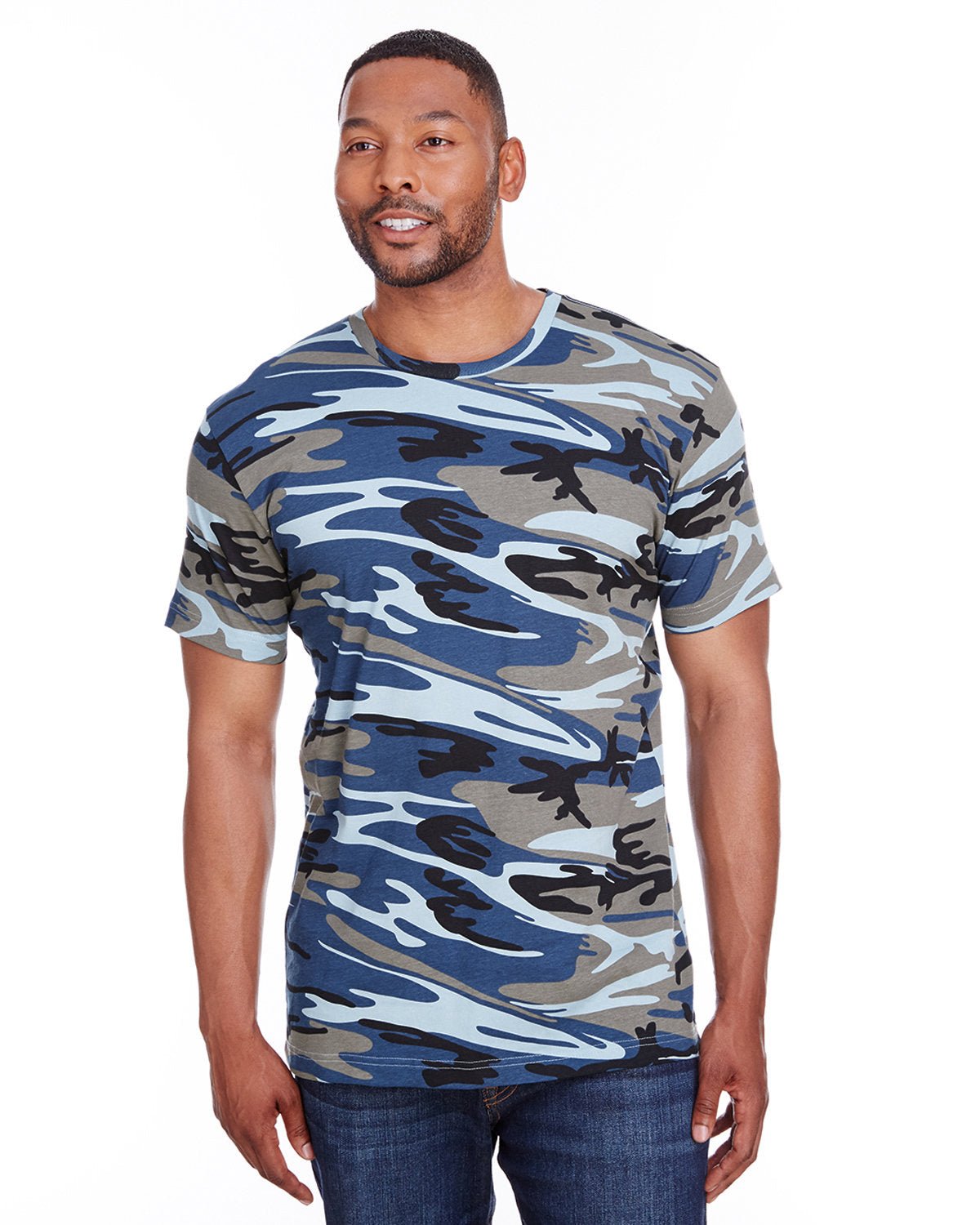 3907-Code Five-BLUE WOODLAND-Code Five-T-Shirts-1