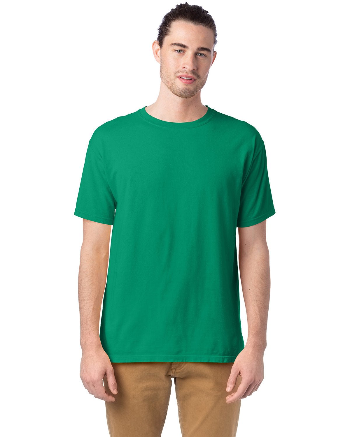 GDH100-ComfortWash by Hanes-RICH GREEN GRASS-ComfortWash by Hanes-T-Shirts-1