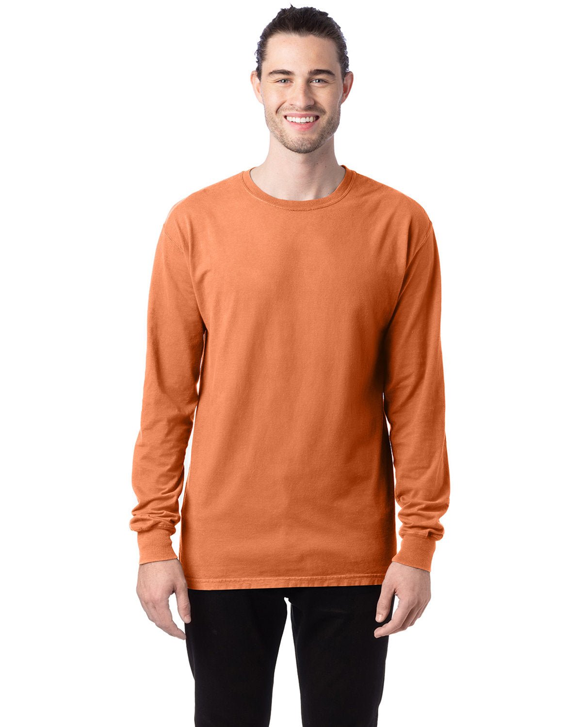 GDH200-ComfortWash by Hanes-HORIZON ORANGE-ComfortWash by Hanes-T-Shirts-1