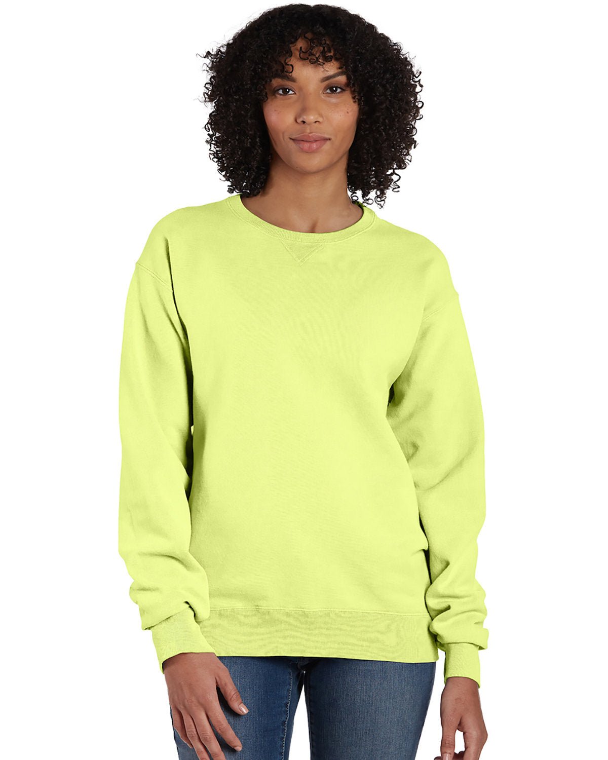 GDH400-ComfortWash by Hanes-CHIC LIME-ComfortWash by Hanes-Sweatshirts-1