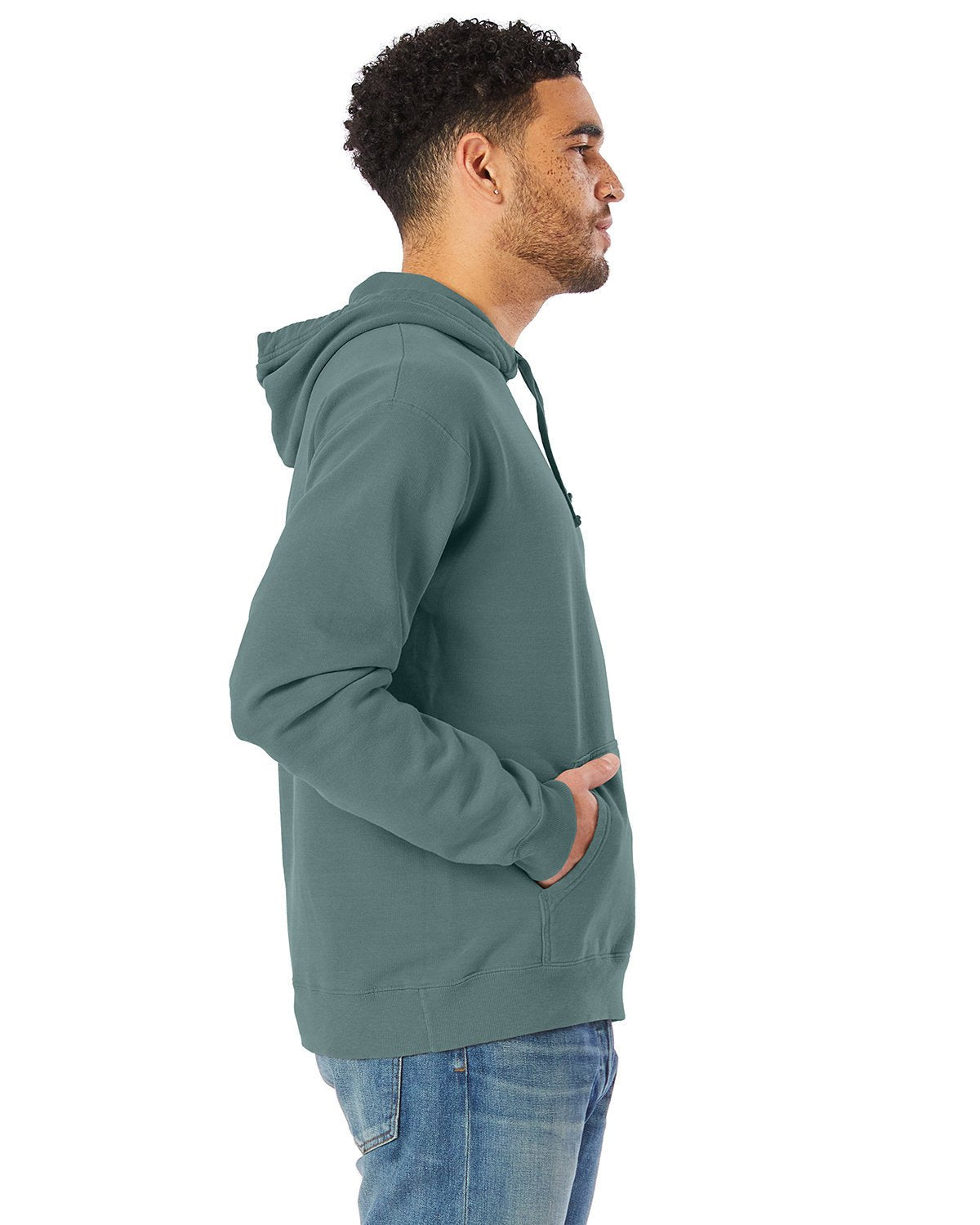 GDH450-ComfortWash by Hanes-CYPRESS GREEN-ComfortWash by Hanes-Sweatshirts-3