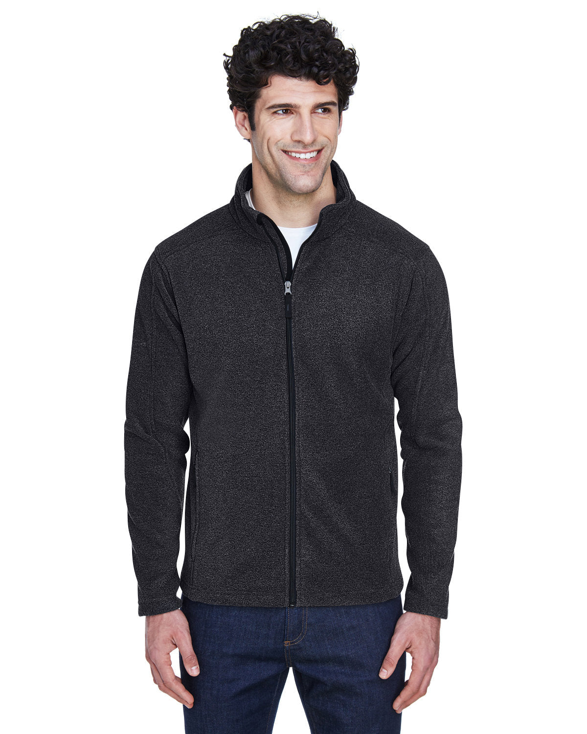 88190T-Core 365-HEATHER CHARCOAL-Core 365-Fleece Jackets-1