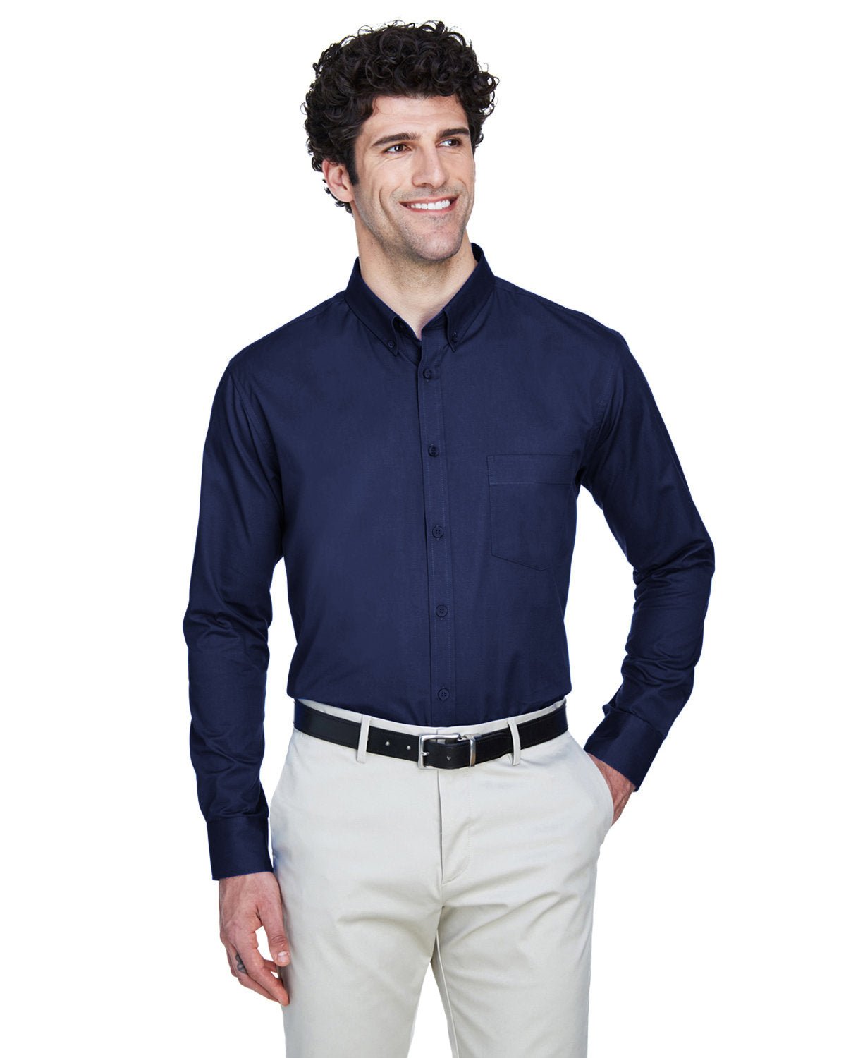 88193-Core 365-CLASSIC NAVY-Core 365-Woven Shirts-1