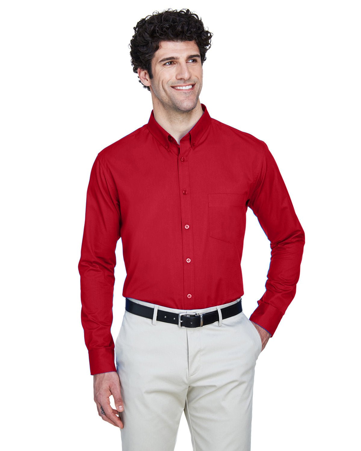 88193-Core 365-CLASSIC RED-Core 365-Woven Shirts-1