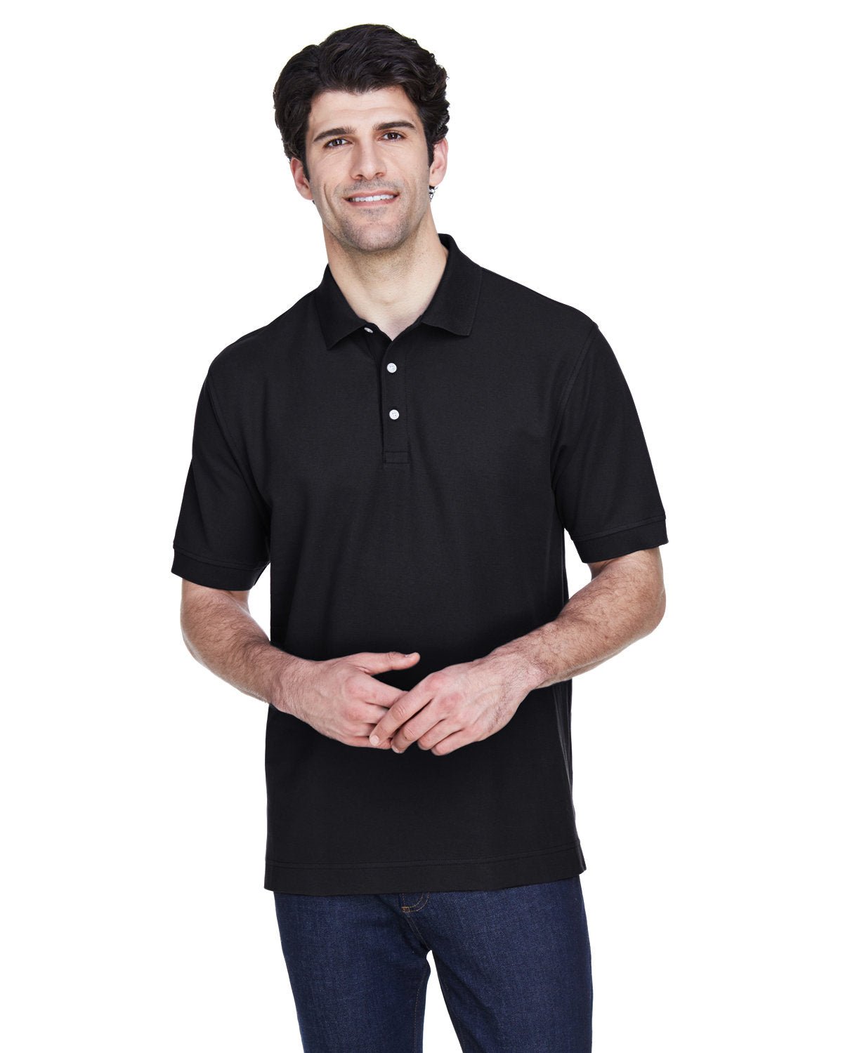 D100-Devon & Jones-BLACK-Devon & Jones-Polos-1