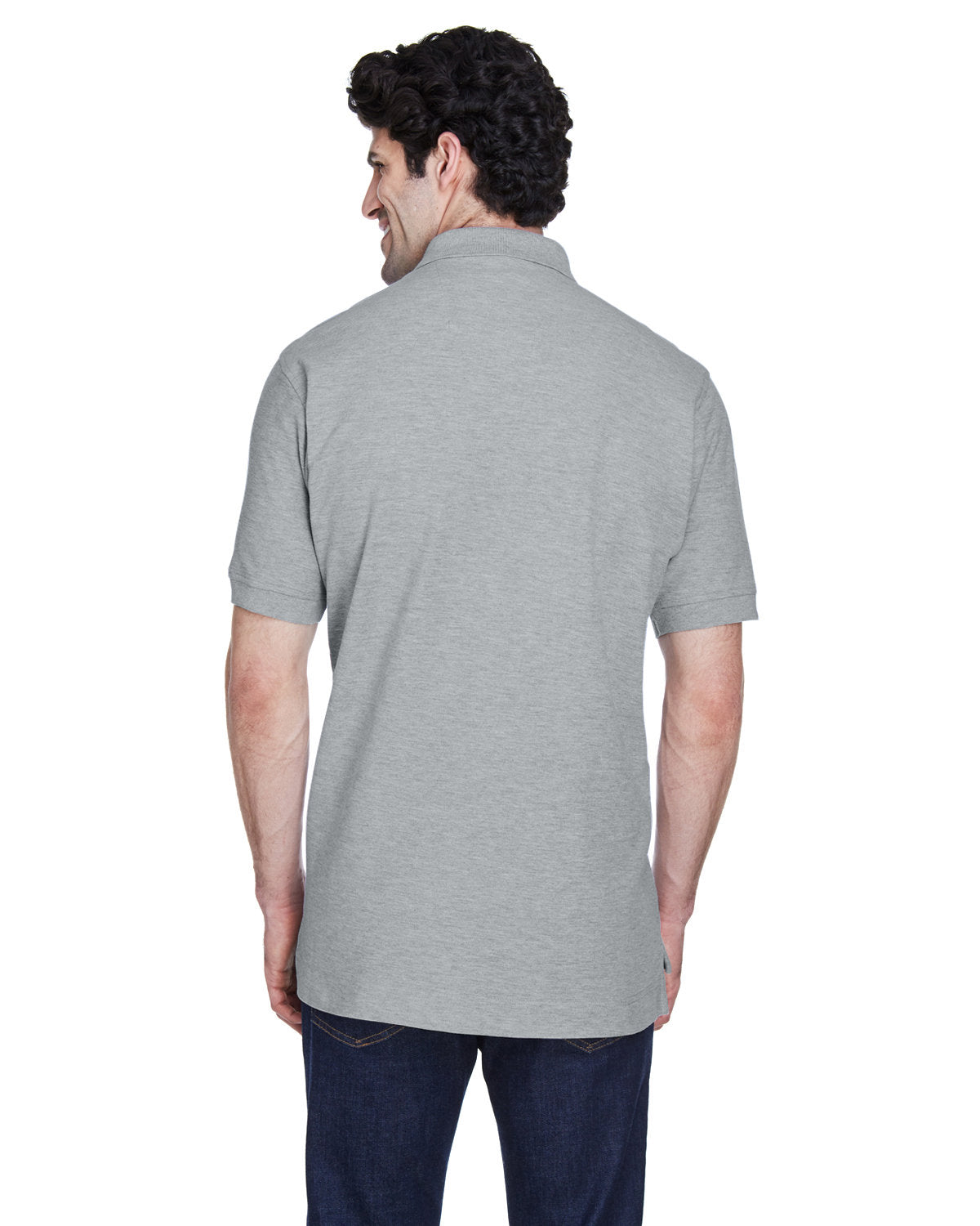 D100-Devon & Jones-GREY HEATHER-Devon & Jones-Polos-2