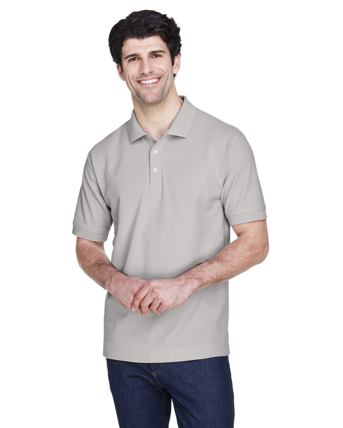 D100-Devon & Jones-SILVER-Devon & Jones-Polos-1