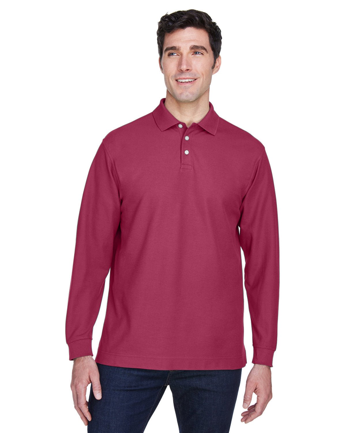 D110-Devon & Jones-BURGUNDY-Devon & Jones-Polos-1