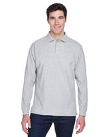 D110-Devon & Jones-GREY HEATHER-Devon & Jones-Polos-1