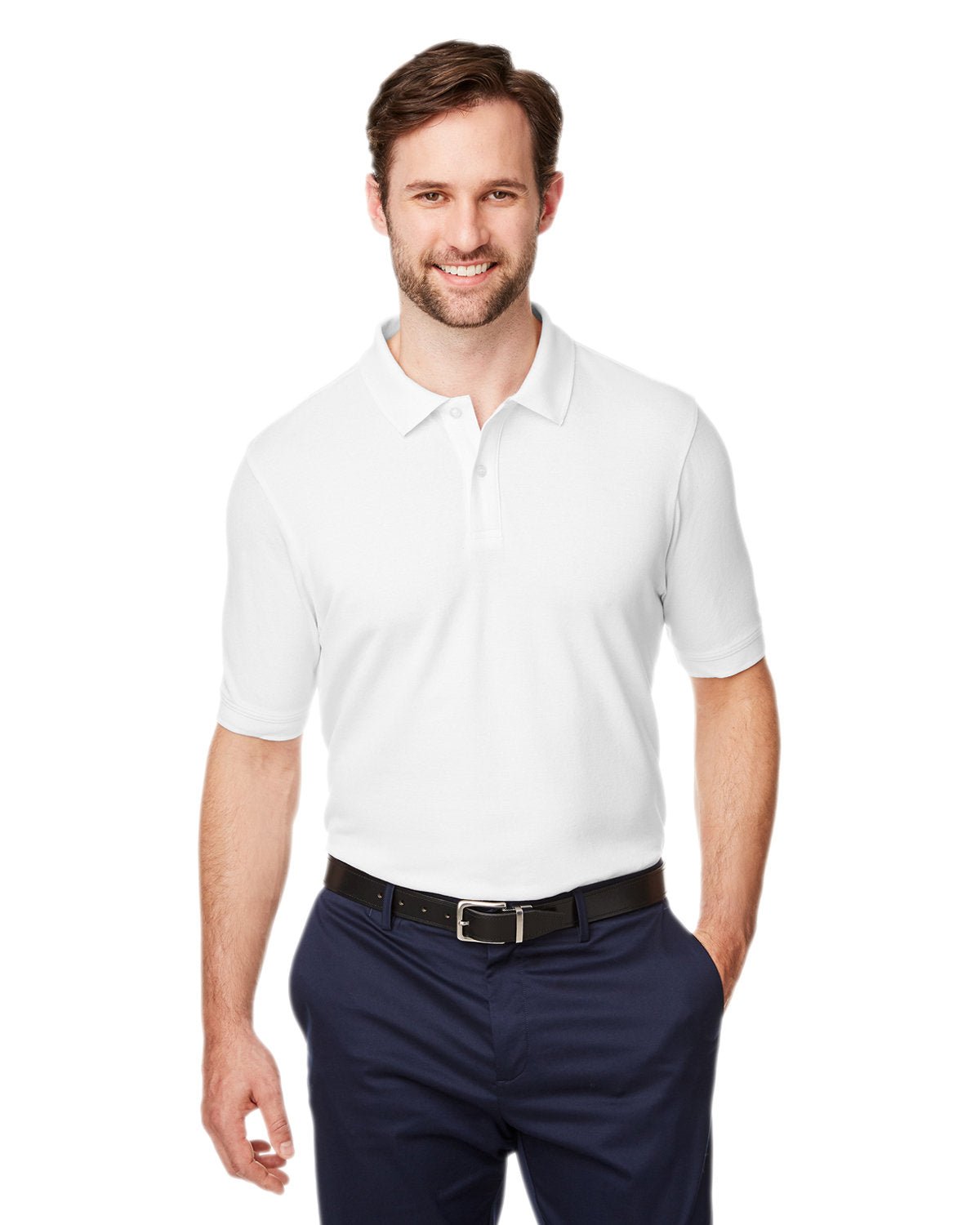 DG100-Devon & Jones-WHITE-Devon & Jones-Polos-1