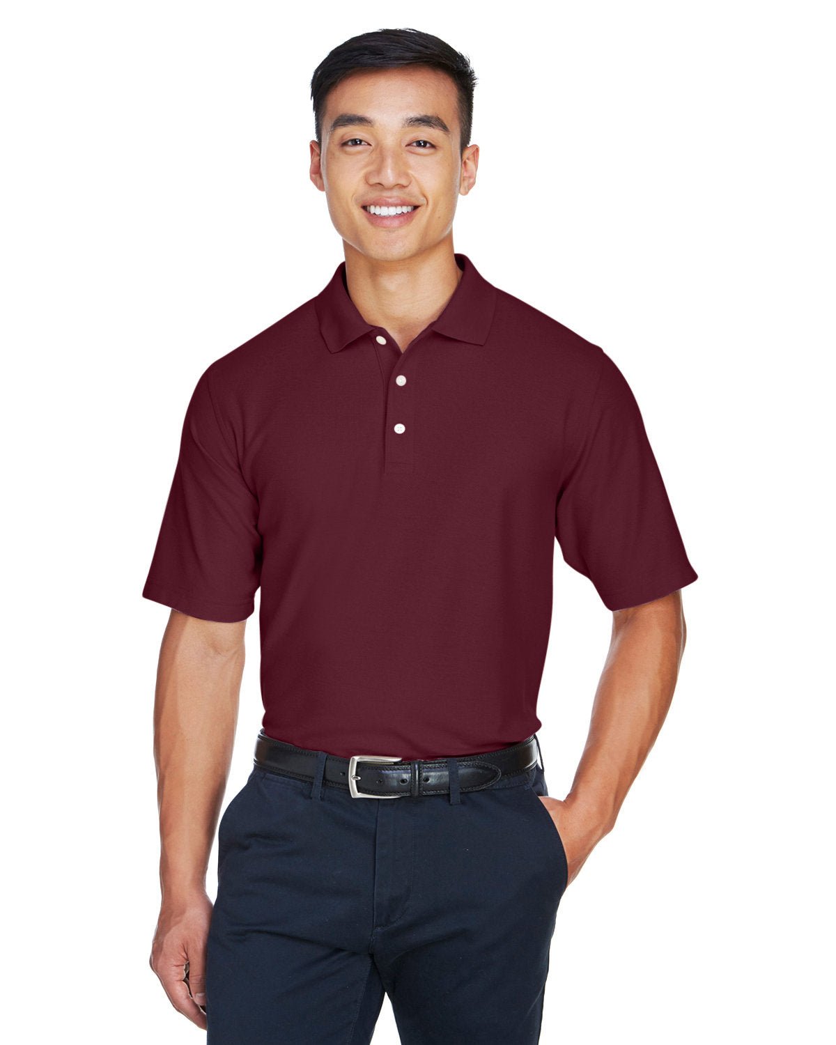 DG150-Devon & Jones-BURGUNDY-Devon & Jones-Polos-1