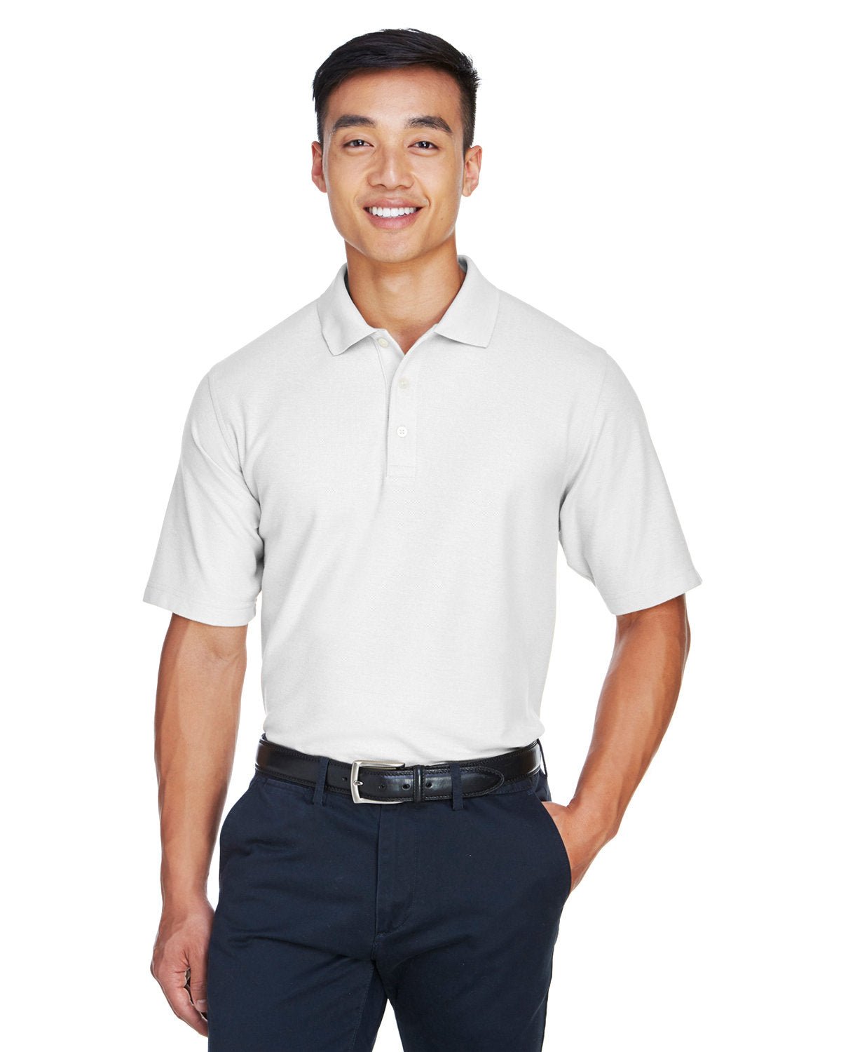 DG150-Devon & Jones-WHITE-Devon & Jones-Polos-1