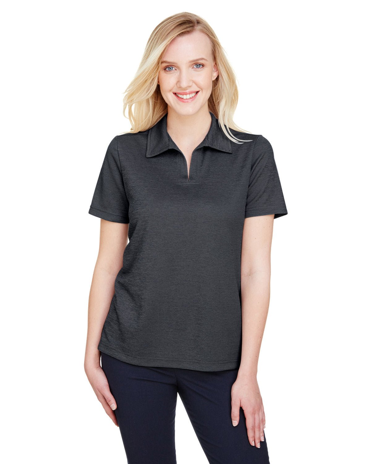 DG22W-Devon & Jones-BLACK HEATHER-Devon & Jones-Polos-1