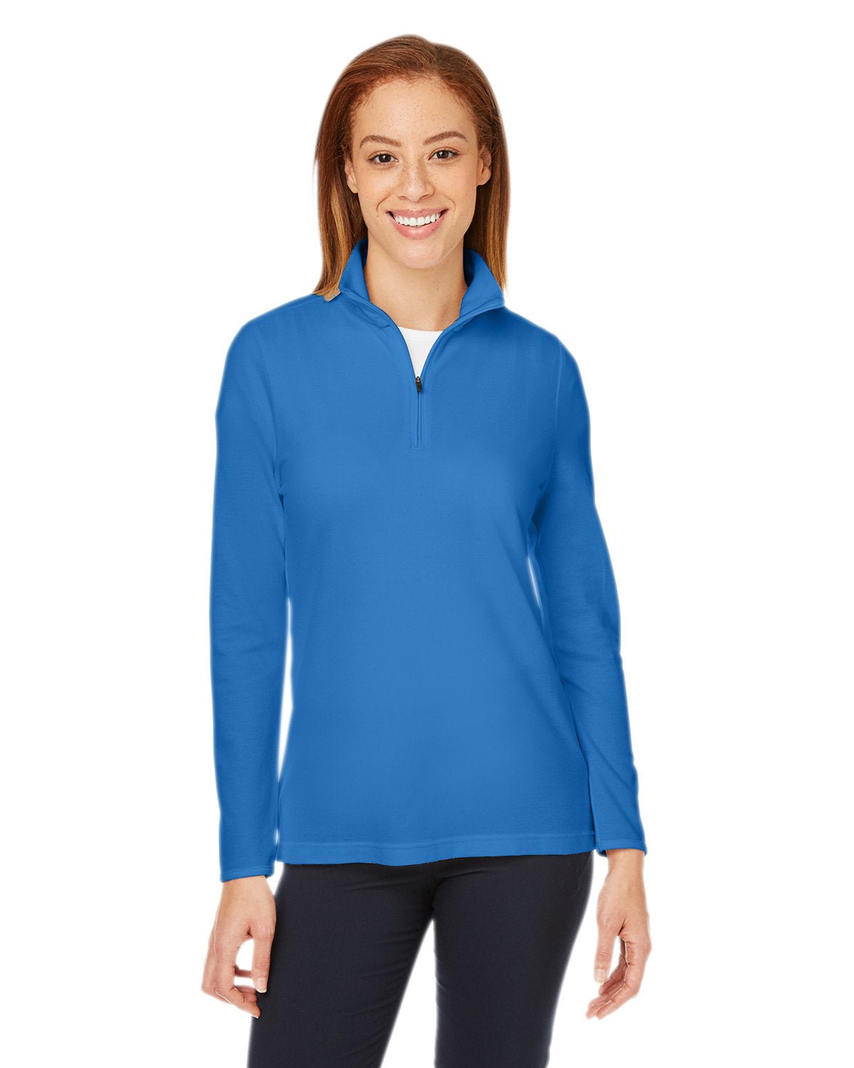 DG400W-Devon & Jones-FRENCH BLUE-Devon & Jones-Knits and Layering-1