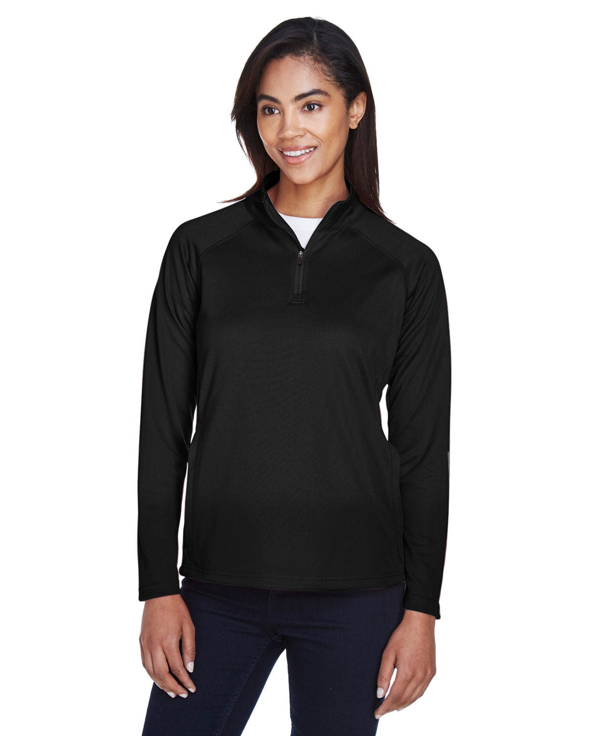 DG440W-Devon & Jones-BLACK-Devon & Jones-Knits and Layering-1