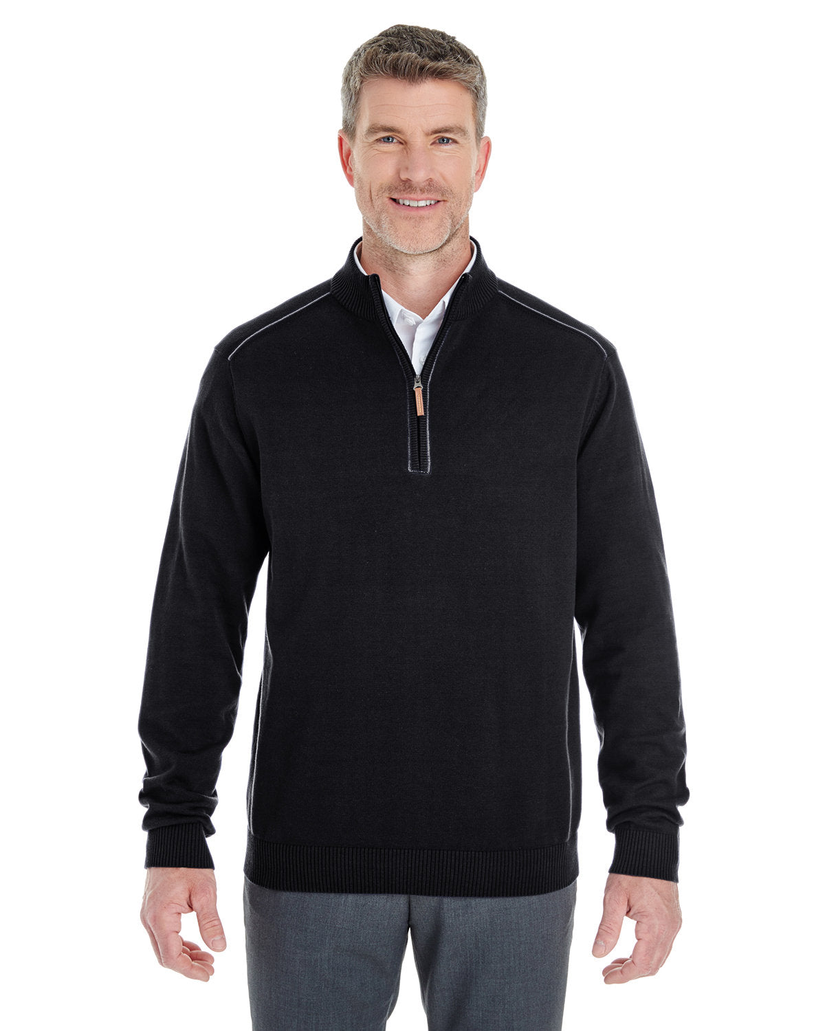 DG478-Devon & Jones-BLACK/ GRAPHITE-Devon & Jones-Knits and Layering-1