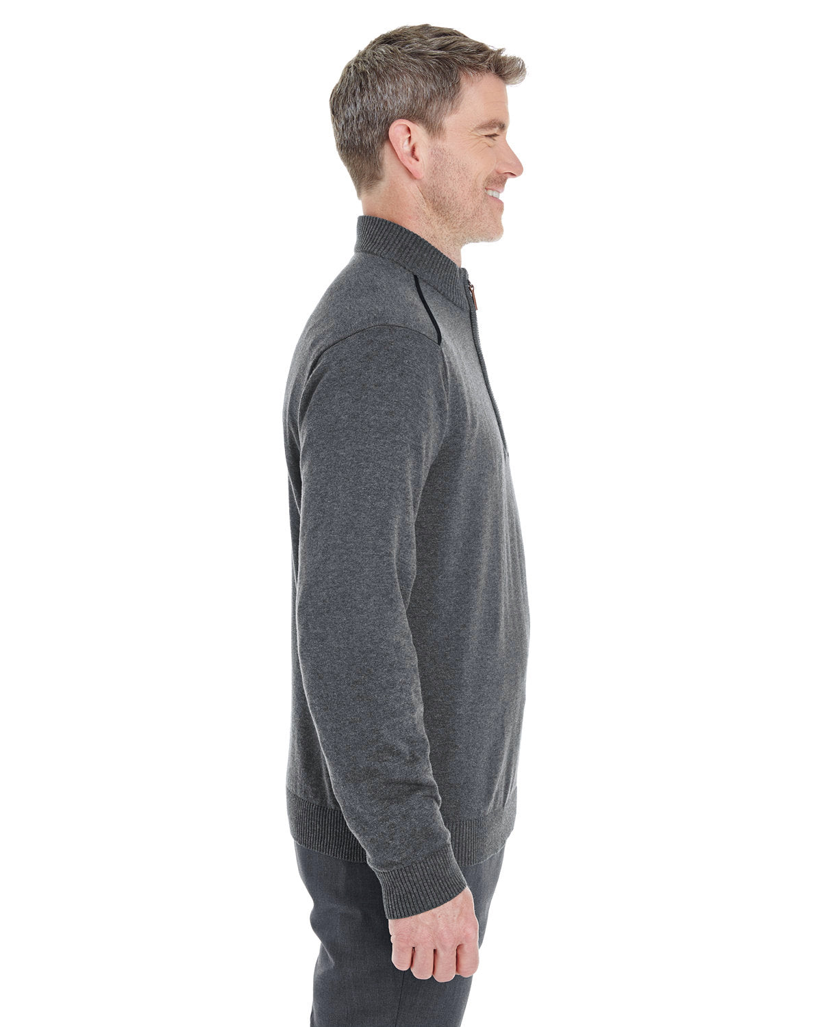 DG478-Devon & Jones-DK GREY HTH/ BLK-Devon & Jones-Knits and Layering-3