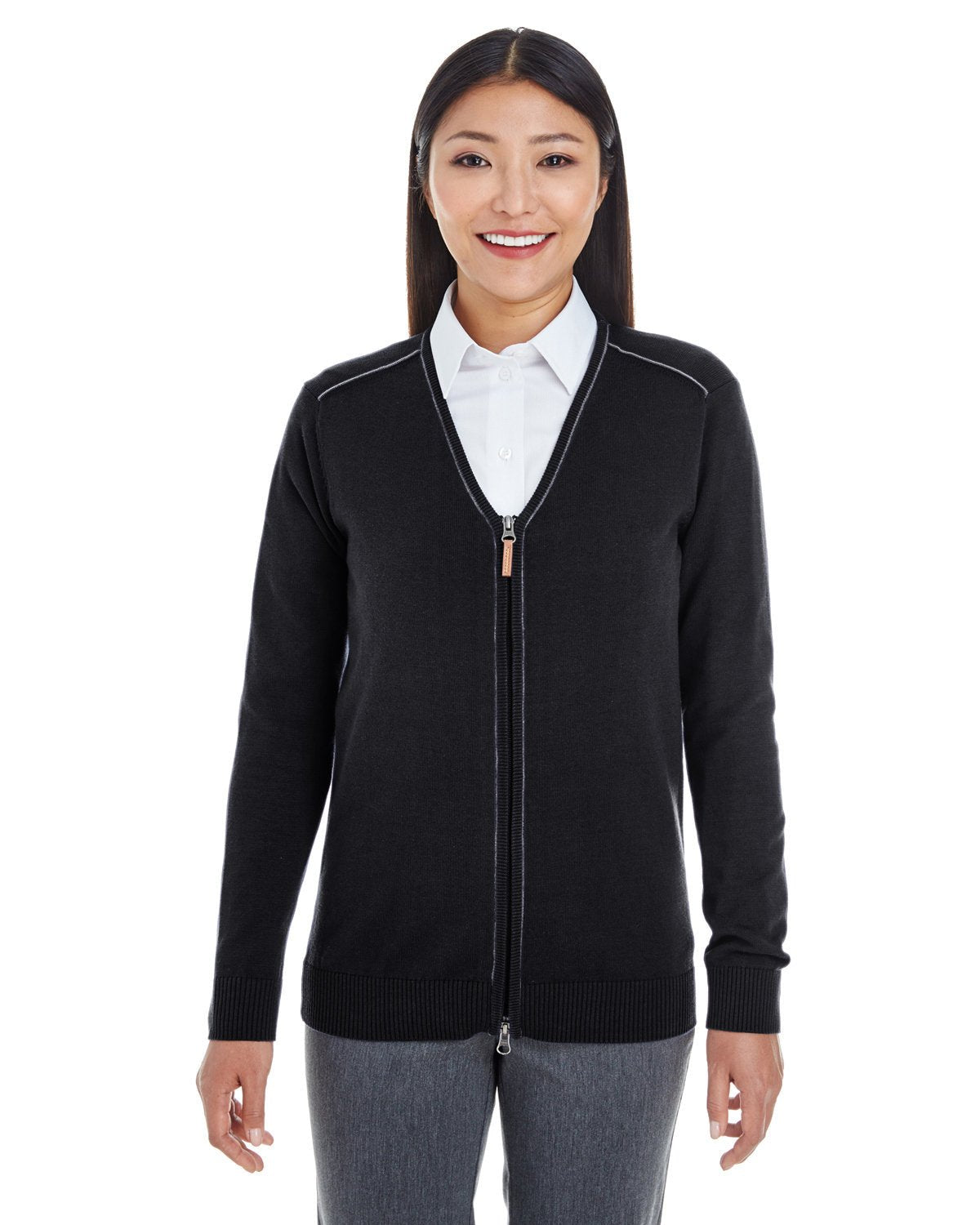 DG478W-Devon & Jones-BLACK/ GRAPHITE-Devon & Jones-Knits and Layering-1