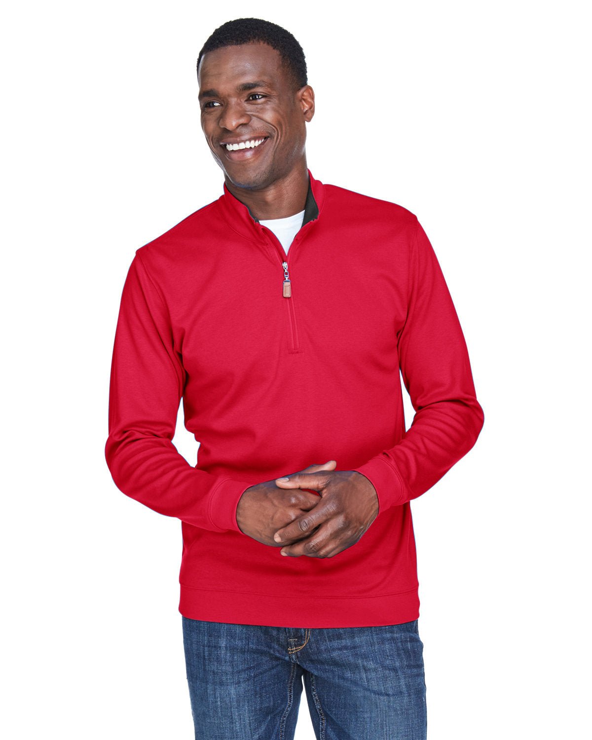 DG479-Devon & Jones-RED/ NAVY/ RED-Devon & Jones-Knits and Layering-1