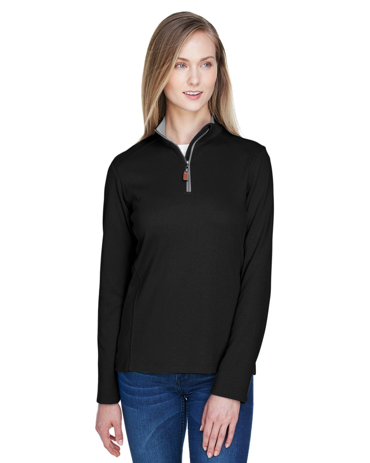 DG479W-Devon & Jones-BLK/ GR HT/ GRPH-Devon & Jones-Knits and Layering-1