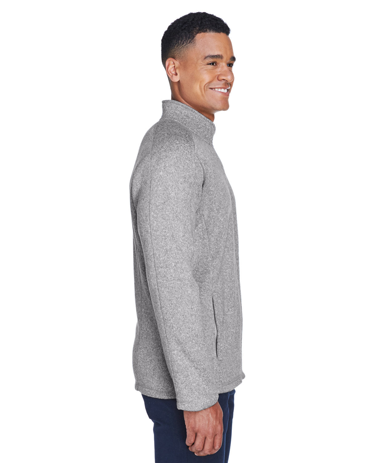 DG793-Devon & Jones-GREY HEATHER-Devon & Jones-Fleece Jackets-3