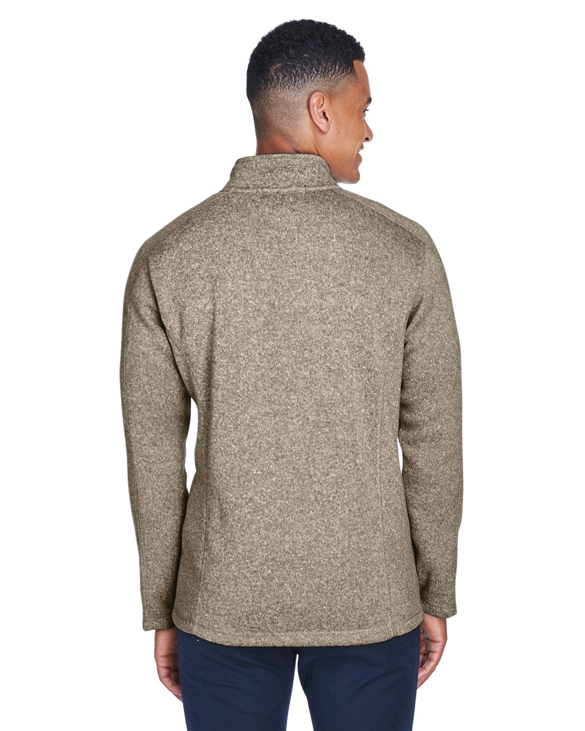 DG793-Devon & Jones-KHAKI HEATHER-Devon & Jones-Fleece Jackets-2