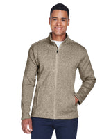 DG793-Devon & Jones-KHAKI HEATHER-Devon & Jones-Fleece Jackets-1