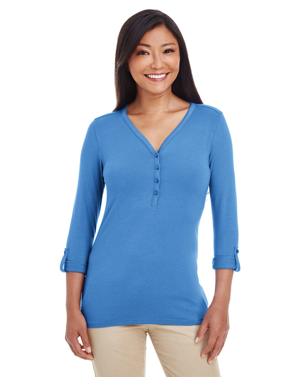 DP186W-Devon & Jones-FRENCH BLUE-Devon & Jones-Knits and Layering-1