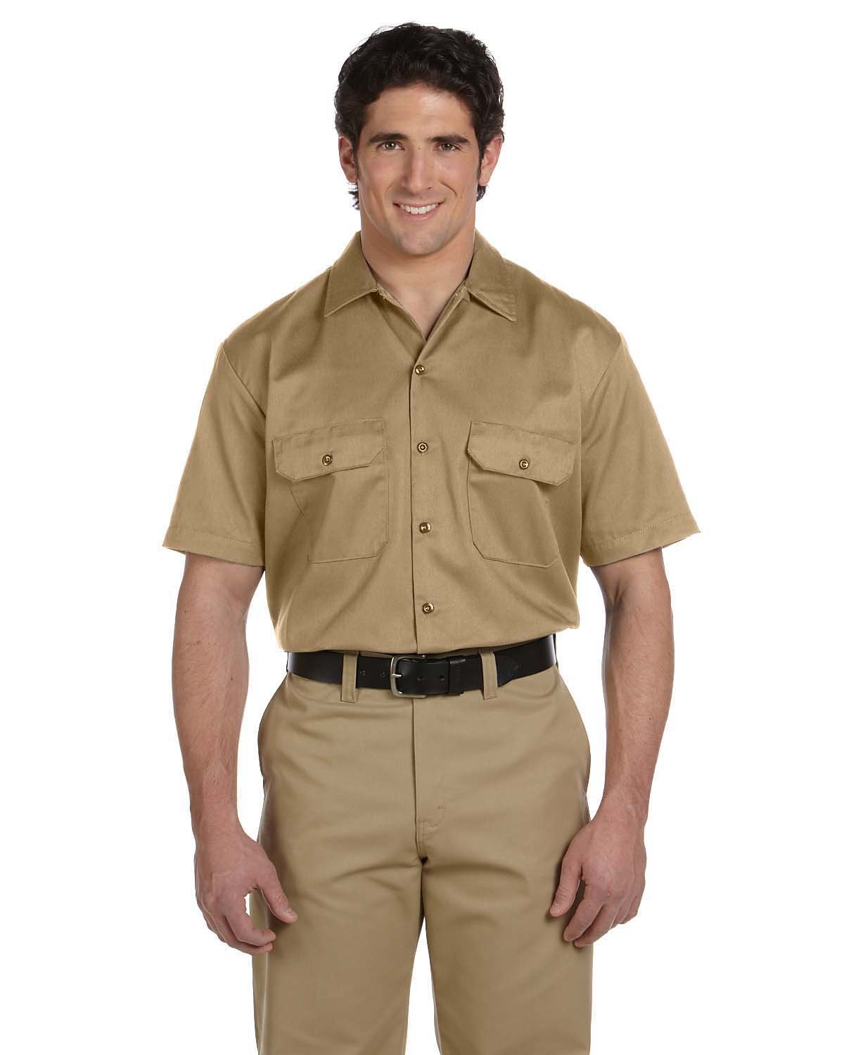 1574-Dickies-KHAKI-Dickies-Woven Shirts-1