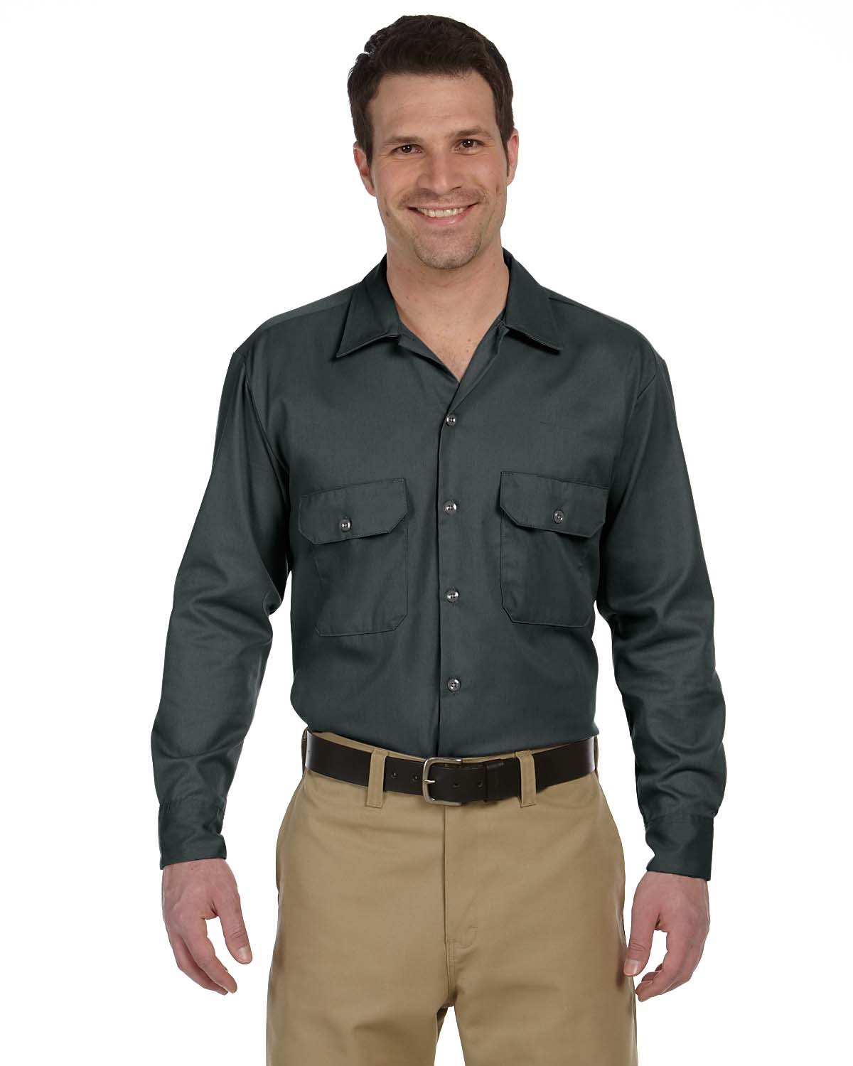 574-Dickies-CHARCOAL-Dickies-Woven Shirts-1