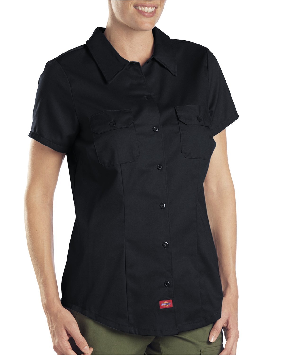 FS574-Dickies-BLACK-Dickies-Woven Shirts-1