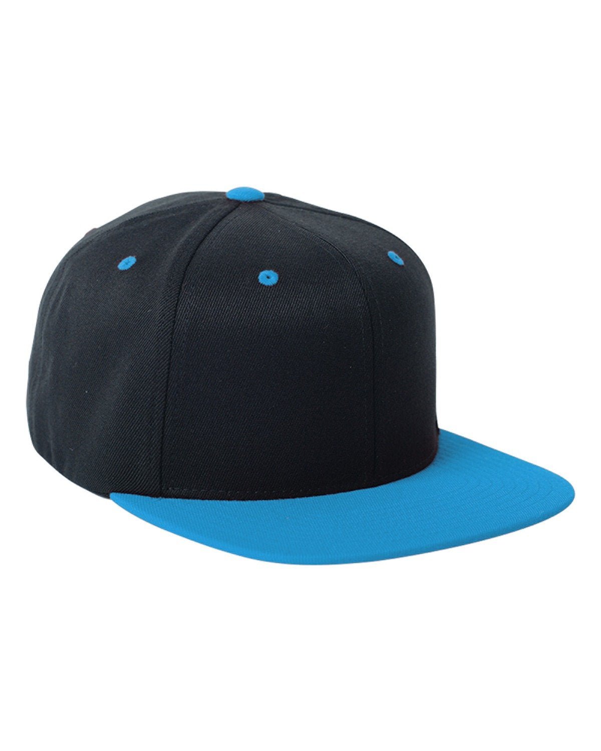 110FT-Flexfit-BLACK/ TEAL-Flexfit-Headwear-1