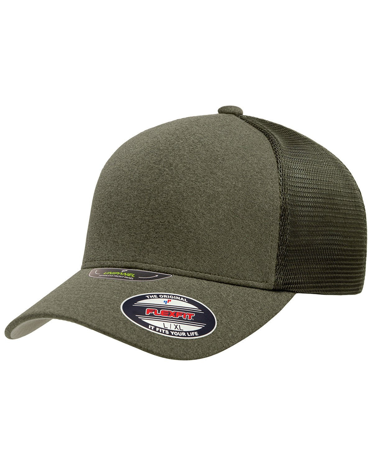 5511UP-Flexfit-MELANGE OLIVE-Flexfit-Headwear-1