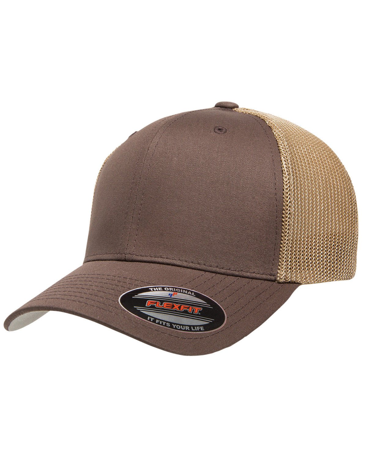 6511-Flexfit-BROWN/ KHAKI-Flexfit-Headwear-1