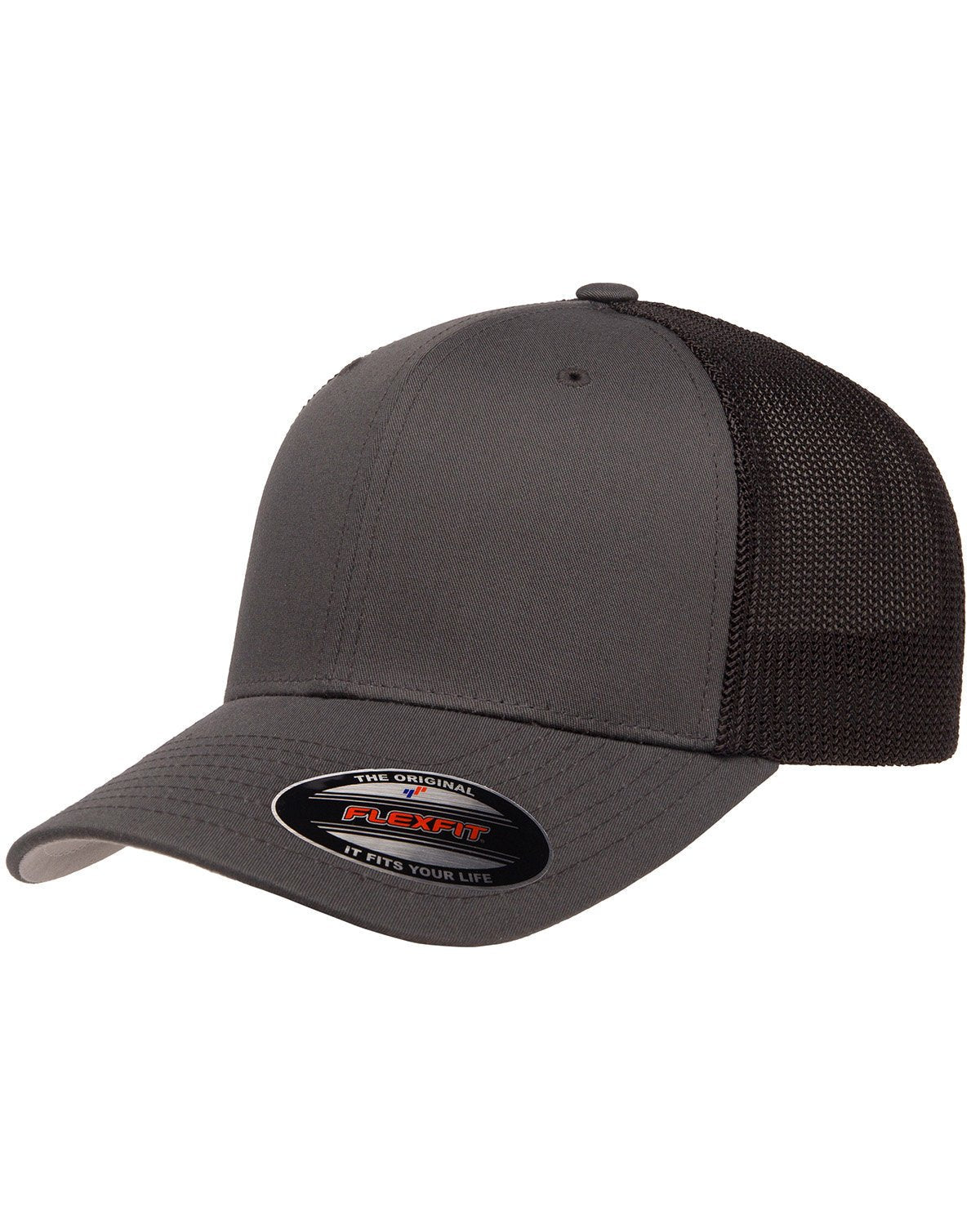 6511-Flexfit-CHARCOAL/ BLACK-Flexfit-Headwear-1