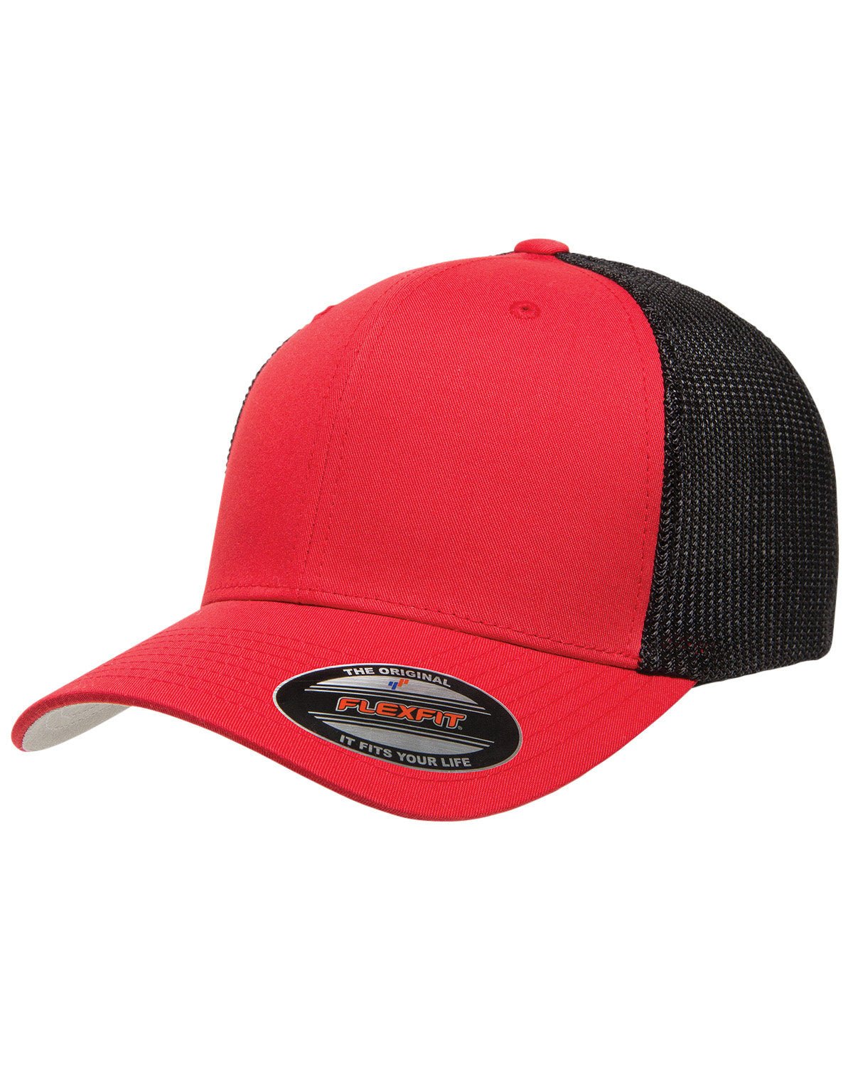 6511-Flexfit-RED/ BLACK-Flexfit-Headwear-1