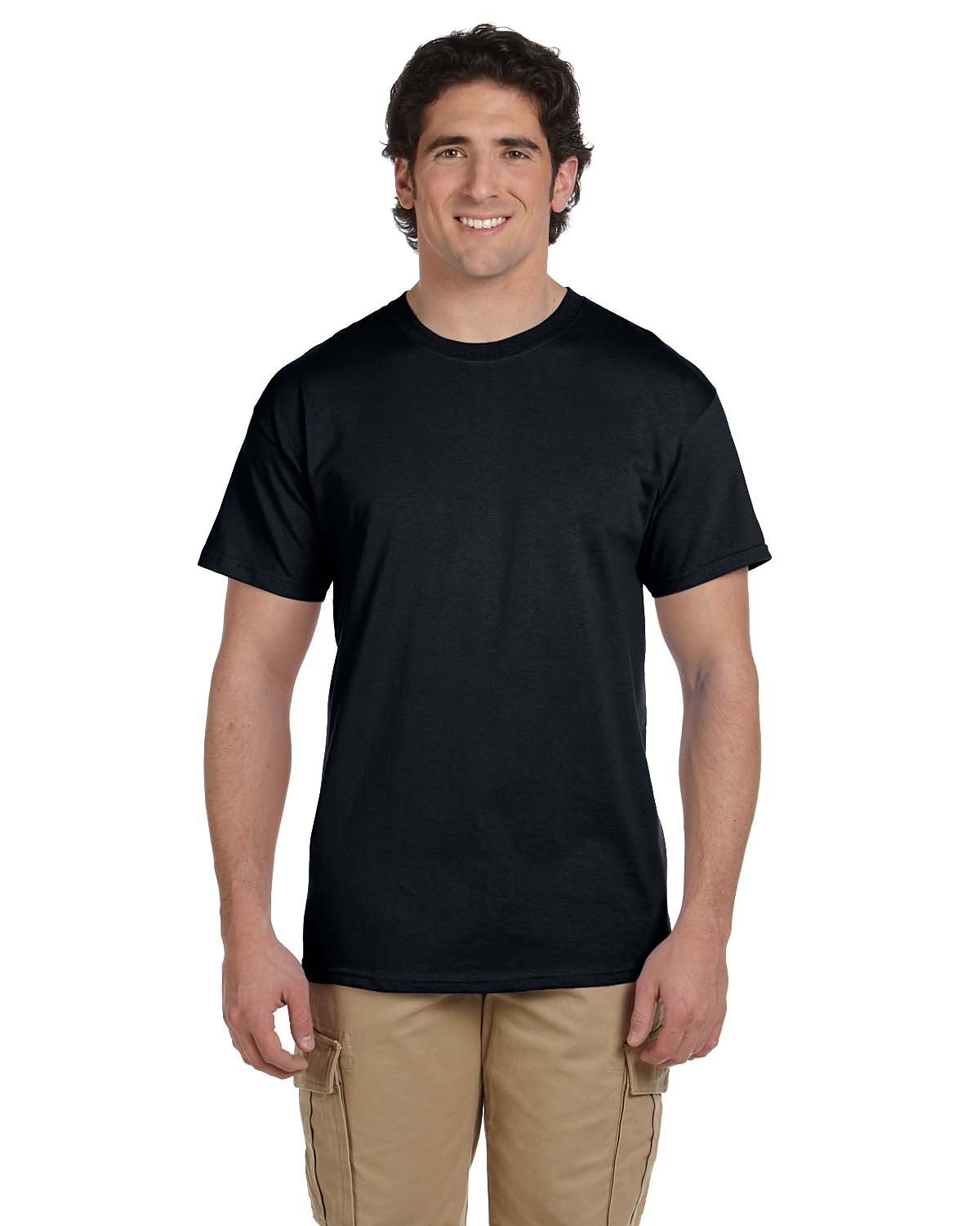 3931-Fruit of the Loom-BLACK-Fruit of the Loom-T-Shirts-1