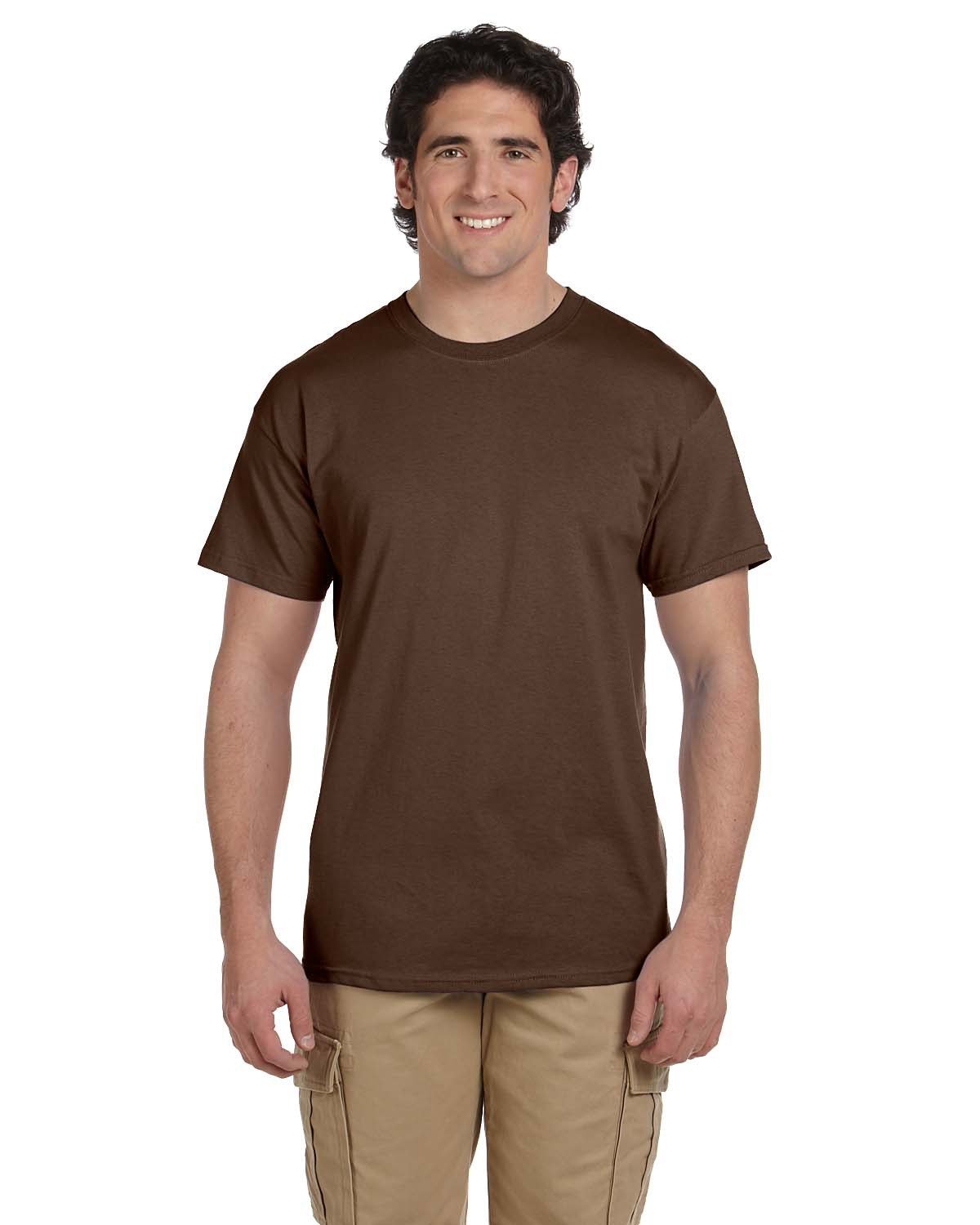 3931-Fruit of the Loom-CHOCOLATE-Fruit of the Loom-T-Shirts-1