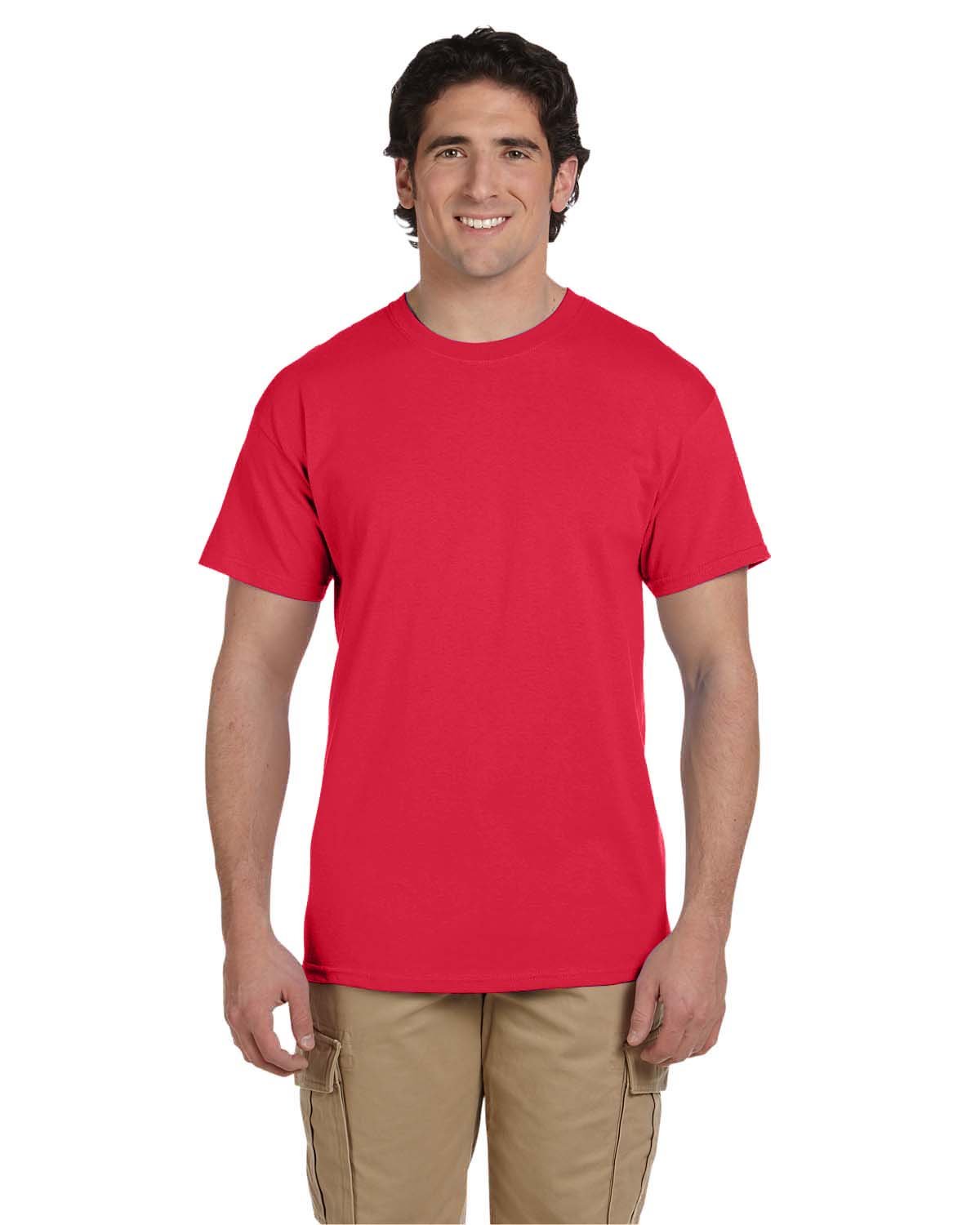 3931-Fruit of the Loom-FIERY RED-Fruit of the Loom-T-Shirts-1