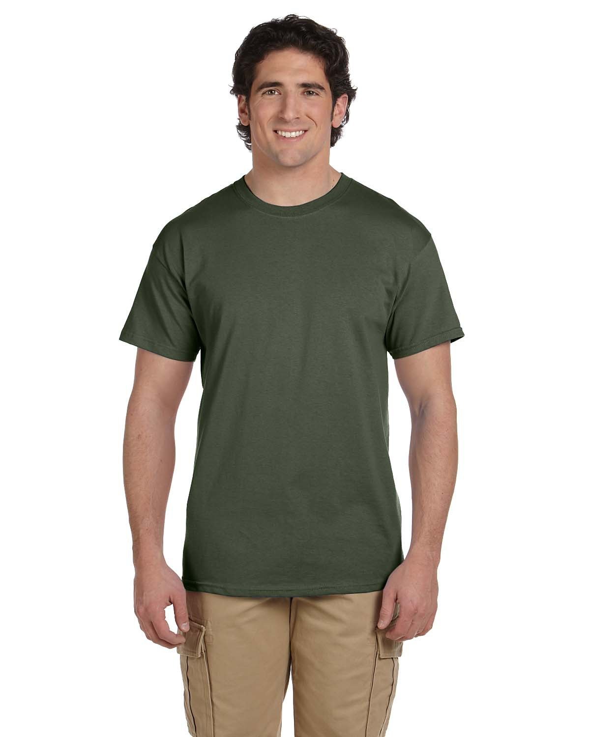 3931-Fruit of the Loom-MILITARY GREEN-Fruit of the Loom-T-Shirts-1