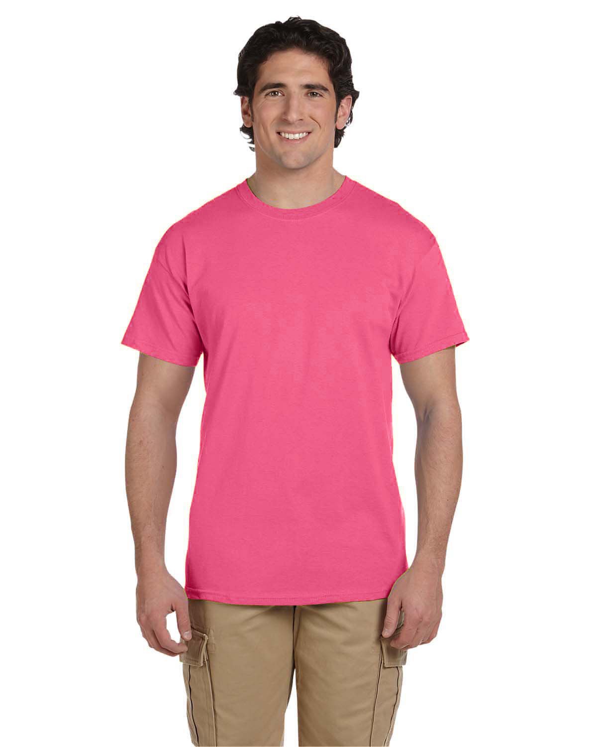 3931-Fruit of the Loom-NEON PINK-Fruit of the Loom-T-Shirts-1