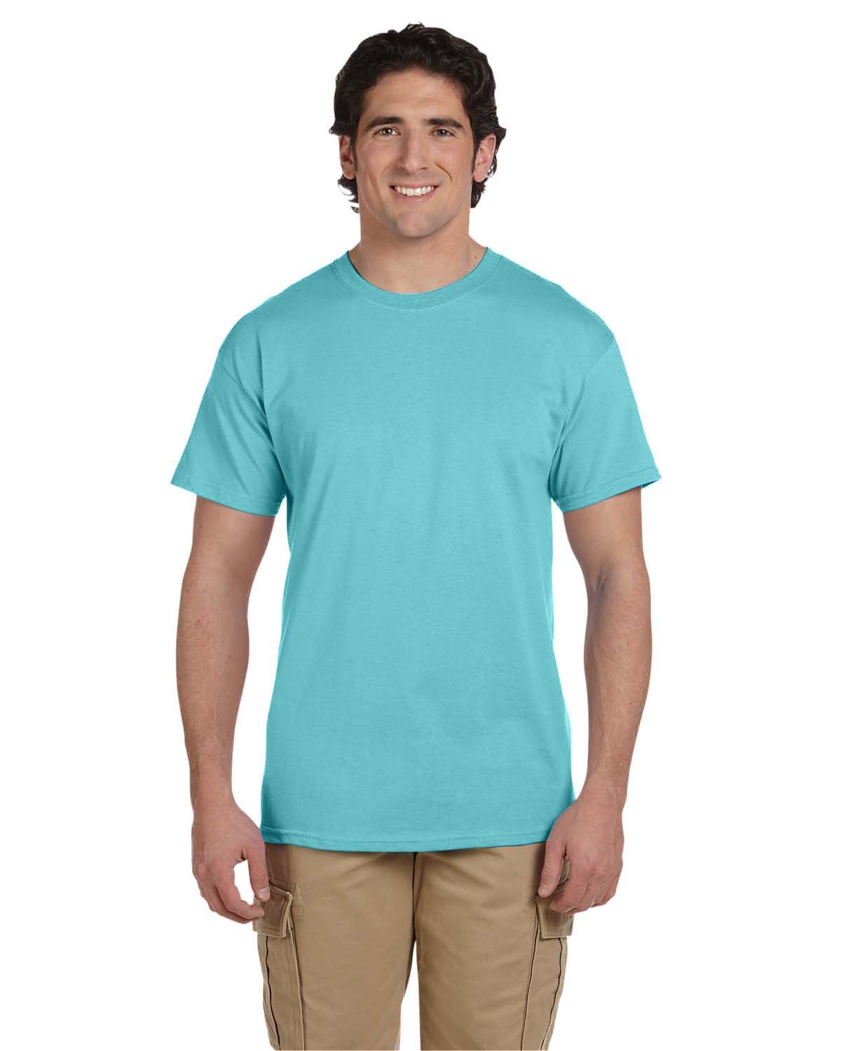 3931-Fruit of the Loom-SCUBA BLUE-Fruit of the Loom-T-Shirts-1