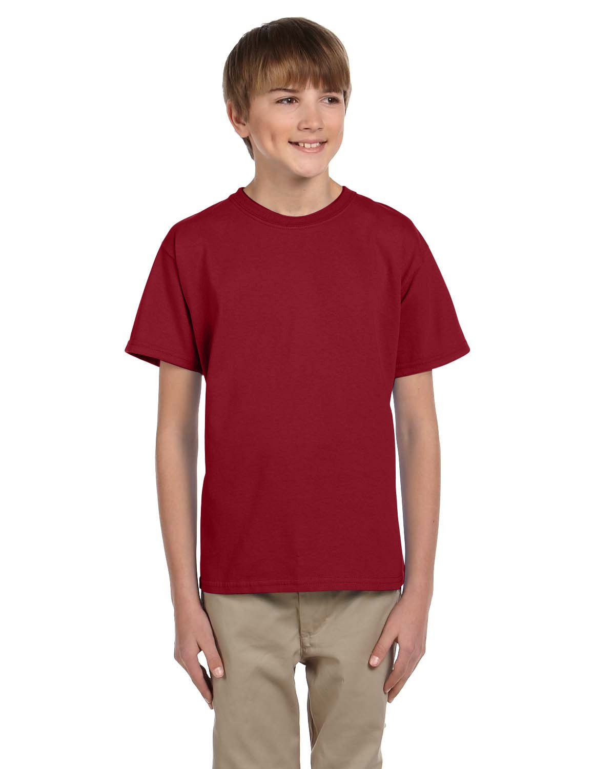 3931B-Fruit of the Loom-CRIMSON-Fruit of the Loom-T-Shirts-1