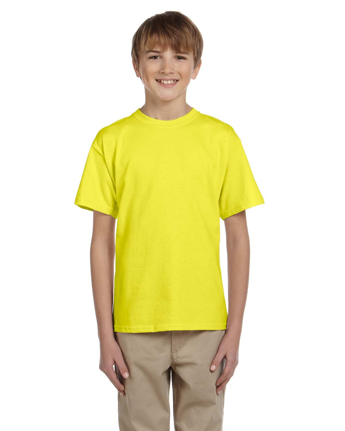 3931B-Fruit of the Loom-NEON YELLOW-Fruit of the Loom-T-Shirts-1