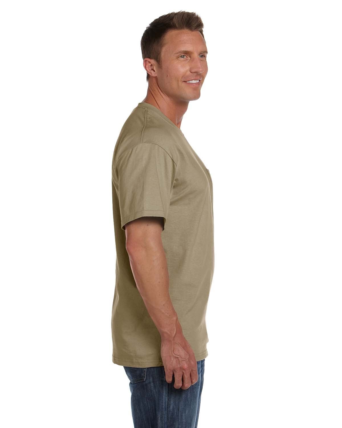 3931P-Fruit of the Loom-KHAKI-Fruit of the Loom-T-Shirts-3