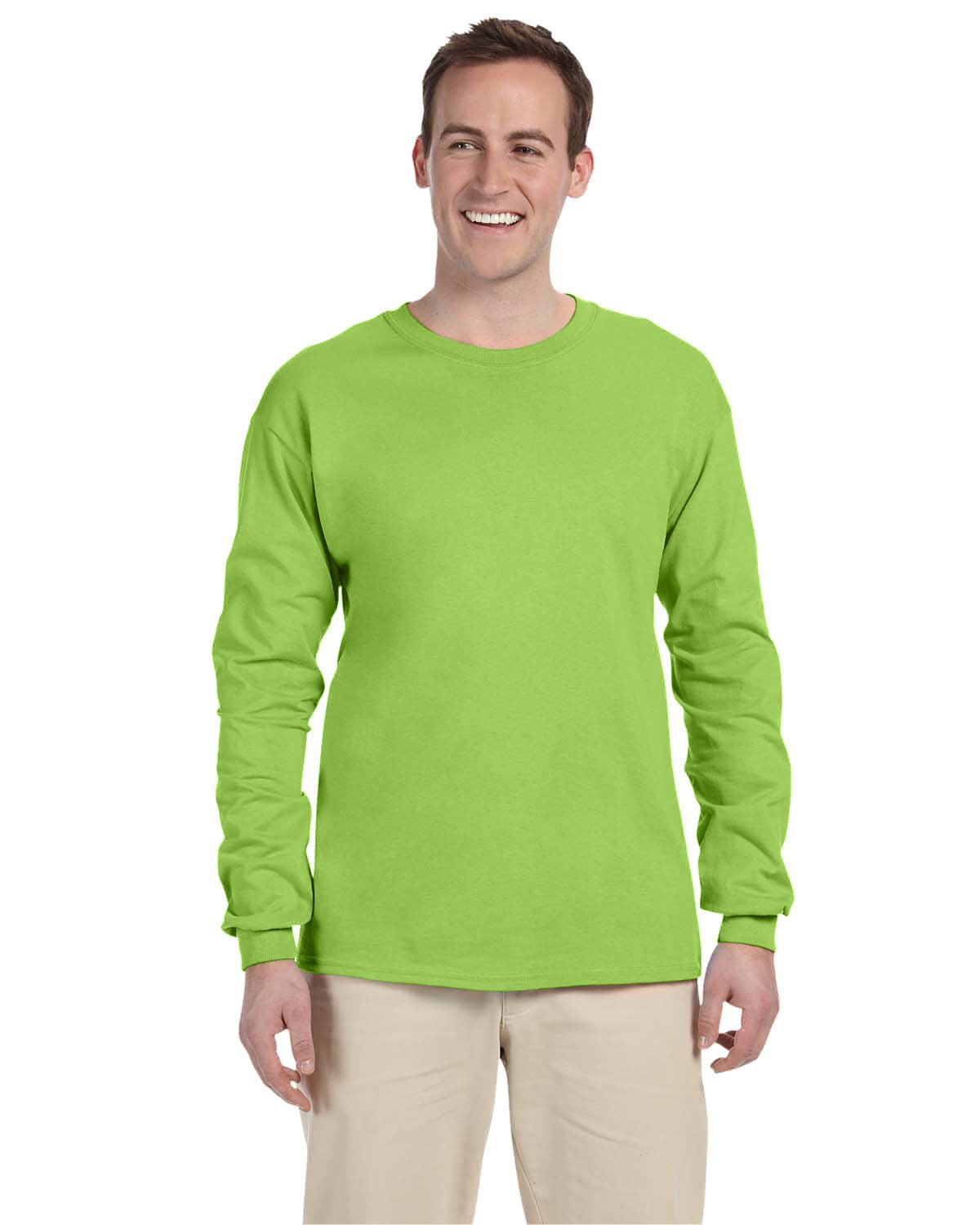 4930-Fruit of the Loom-NEON GREEN-Fruit of the Loom-T-Shirts-1