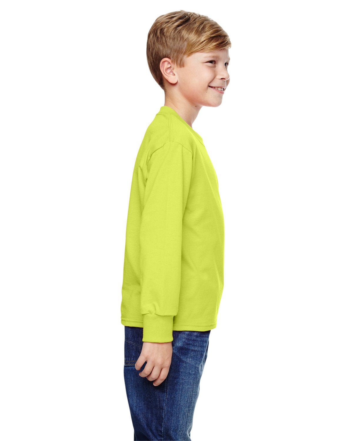 4930B-Fruit of the Loom-SAFETY GREEN-Fruit of the Loom-T-Shirts-3